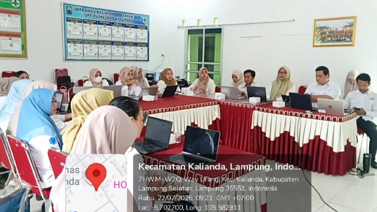 Dinas Kesehatan Kabupaten Lampung Selatan Gelar Validasi SISMAL Malaria Semester 1 Tahun 2026 di Aula UPTD Puskesmas Way Urang