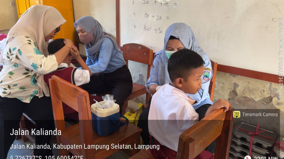Pelaksanaan BIAS (Bulan Imunisasi Anak Usia Sekolah) SD KEDATON DAN WAY URANG