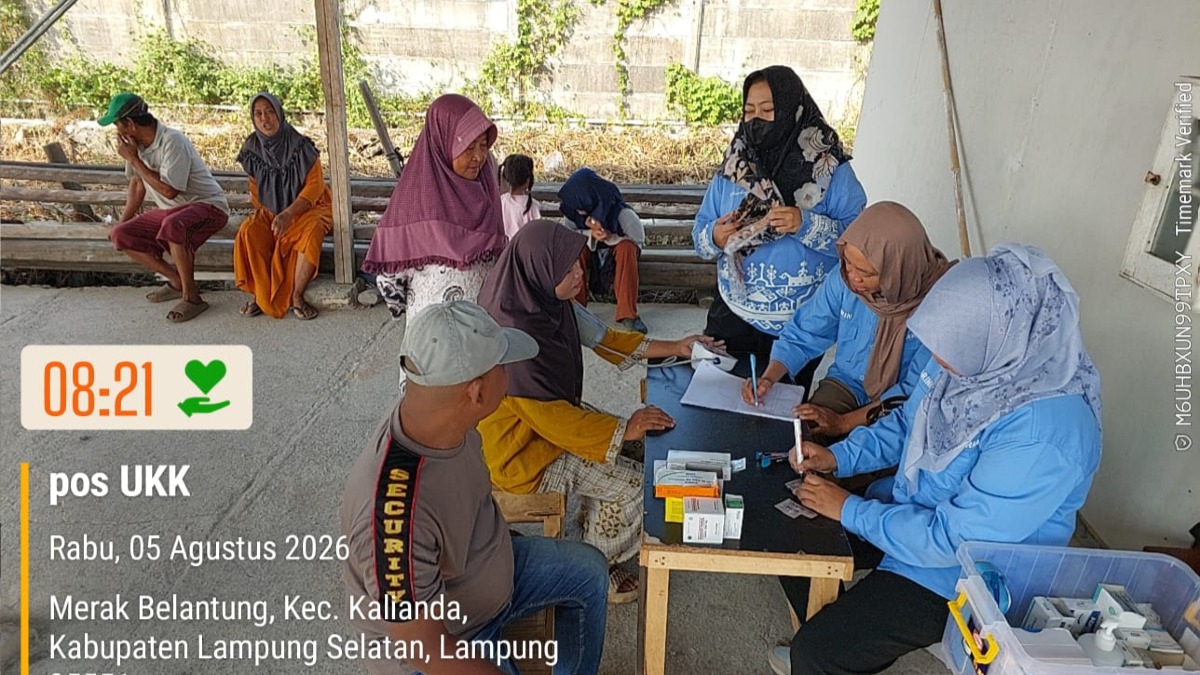 Pos UKK Nelayan Makmur Tingkatkan Kesadaran Kesehatan Kerja Nelayan di Desa Merak Belantung