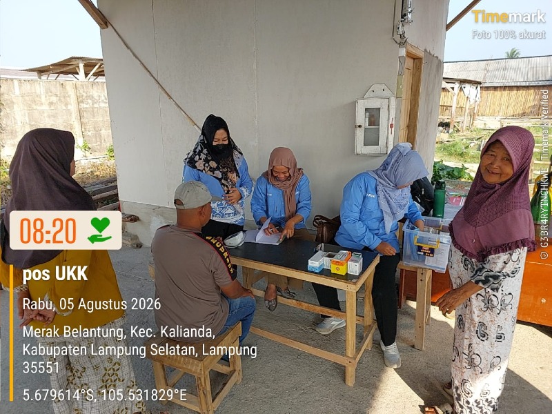 Pembinaan Pos UKK Nelayan Makmur Desa Merak Belantung