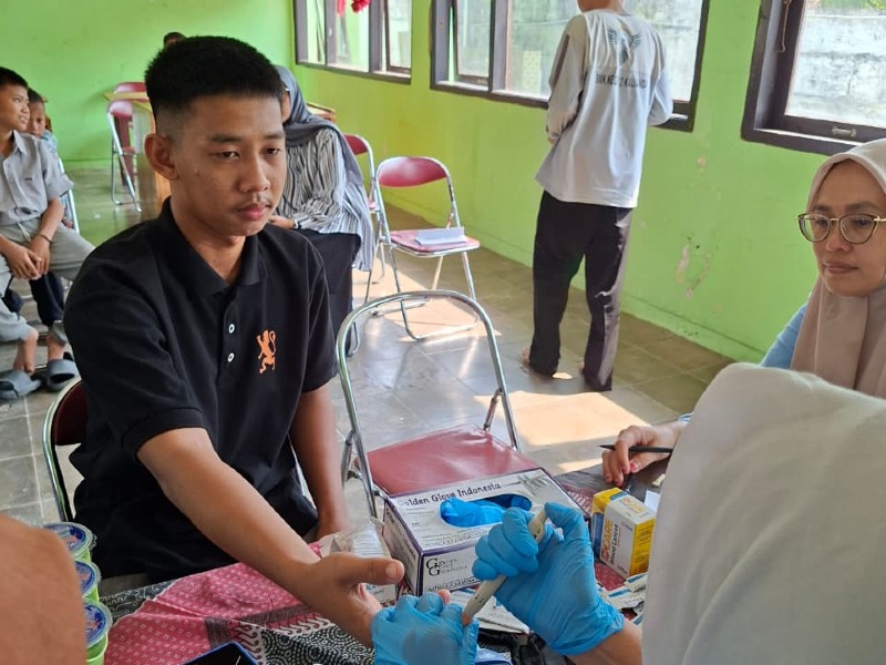 Cek Kesehatan Gratis (CKG) di PSSA Harapan Bangsa Desa Kedaton