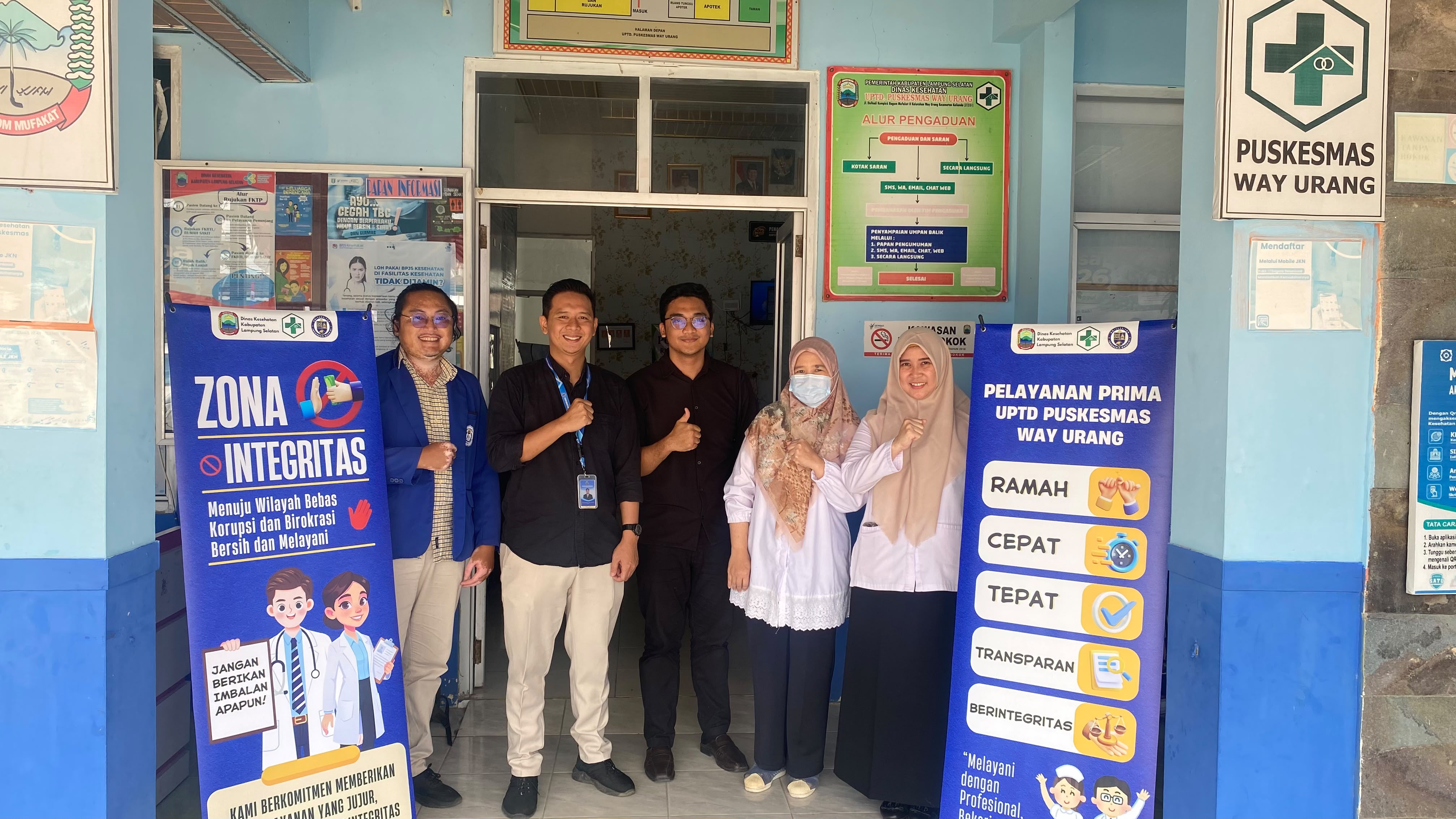 Kunjungan Tim Universitas Indonesia Mandiri ke UPTD Puskesmas Way Urang