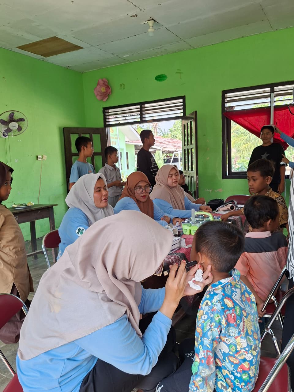 Cek Kesehatan Gratis (CKG) di PSSA Harapan Bangsa Desa Kedaton
