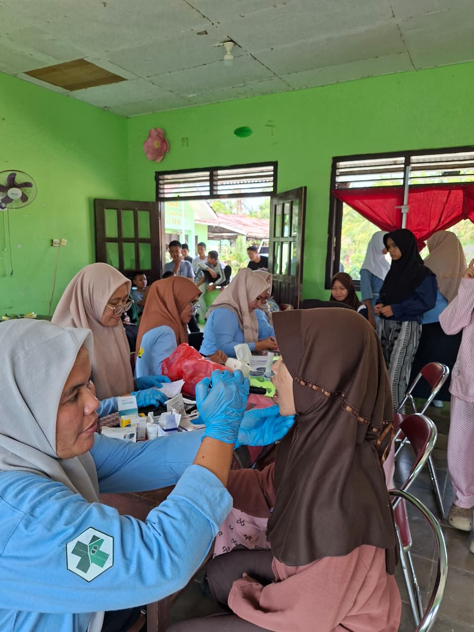 Cek Kesehatan Gratis (CKG) di PSSA Harapan Bangsa Desa Kedaton