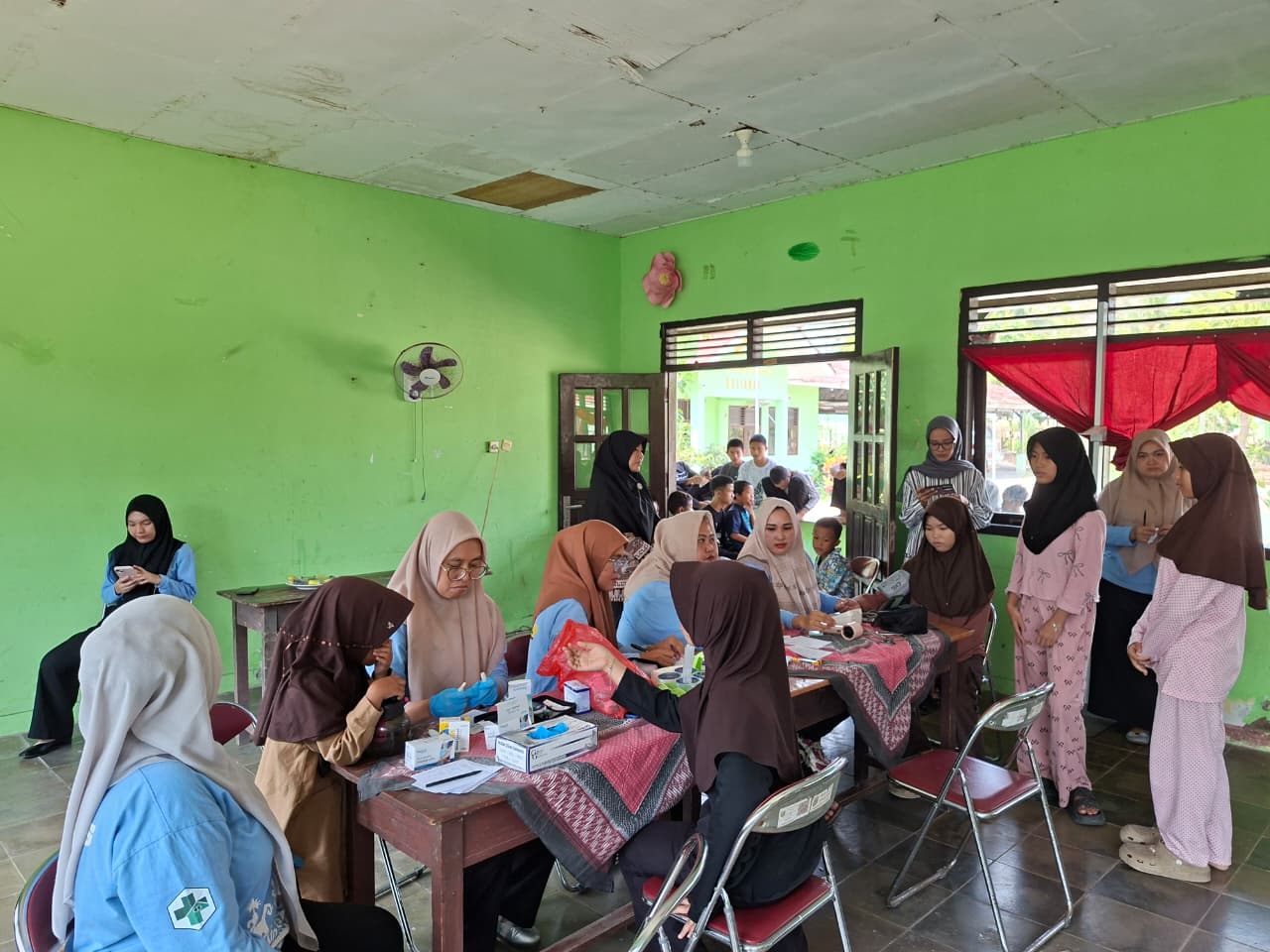 Cek Kesehatan Gratis (CKG) di PSSA Harapan Bangsa Desa Kedaton